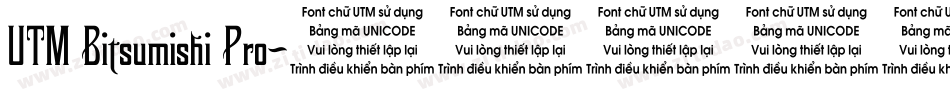 UTM Bitsumishi Pro字体转换
